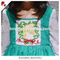 JannyBB green&white Christmas one-piece long-sleeve dress